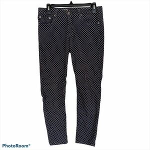 Adriano Goldschmied The Stevie Ankle Polka Dot Slim Straight, Size 29